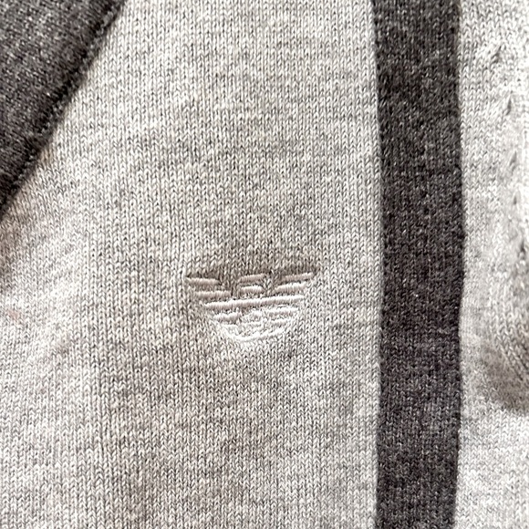 Armani Collezioni Kids Gray Button Down Sweater - Size Large - Picture 5 of 7